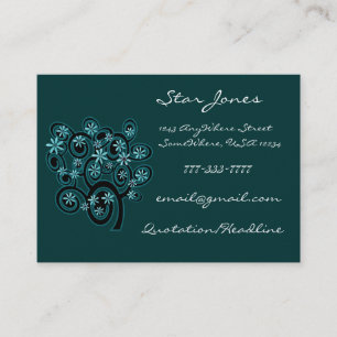 Visita Elegante Tarjeta De Negocios Swirl - Personalizada