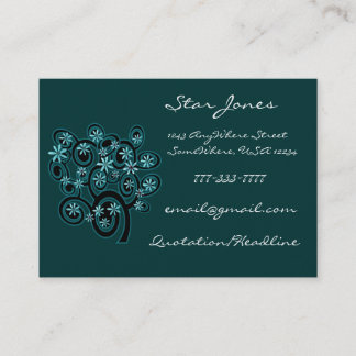Visita Elegante Tarjeta De Negocios Swirl - Personalizada