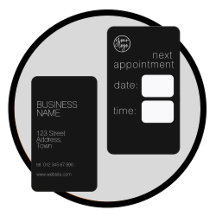 ELEGANTE TARJETA DE NOMBRAMIENTO DE LOGO DE NEGOCI