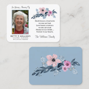 Visita Elegante tarjeta de oración de fotos conmemorativa