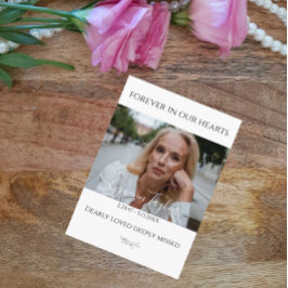 Visita Elegante tarjeta de oración de fotos conmemorativa