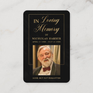 Visita Elegante tarjeta de oraciones funerales con simpat