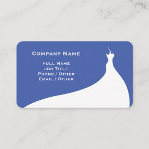 Visita Elegante tarjeta de presentación de Boda azul medi