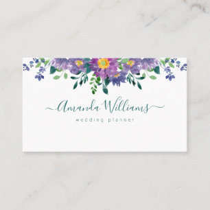 Visita Elegante tarjeta de presentación de diseño floral 