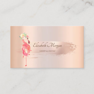 Visita Elegante tarjeta de presentación de Flamingos con