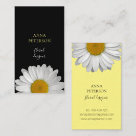 Visita Elegante tarjeta de presentación de flores de marg