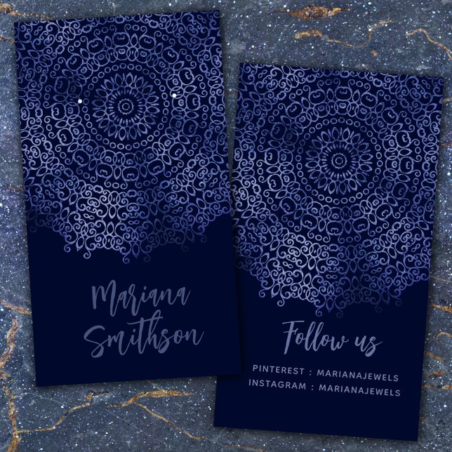 Visita Elegante tarjeta de presentación de manala azul de (Subido por el creador)