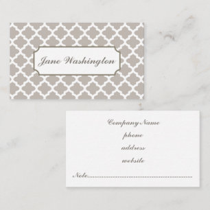 Visita Elegante tarjeta de presentación gris suave