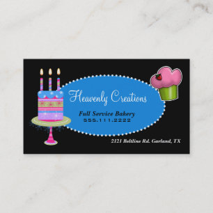 Visita Elegante tarjeta de presentación para pasteles y p
