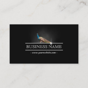 Visita Elegante tarjeta de presentación Peacock Dark