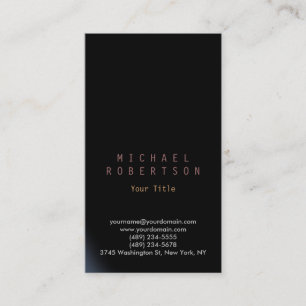 Visita Elegante tarjeta de presentación simple vertical n