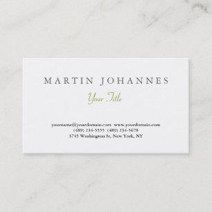 Visita Elegante tarjeta de presentación simple y simple