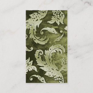 Visita Elegante tarjeta de presentación Verdigris Swirls