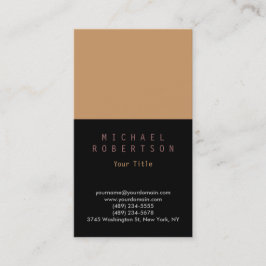 Visita Elegante tarjeta de presentación vertical simple