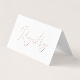 Visita Elegante Tarjeta de Registro de Regalo de Relieve 