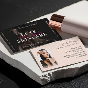 Visita Elegante Tarjeta de Spa de Cuidados de la Piel Est