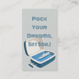 Visita Elegante tarjeta de viaje en crucero