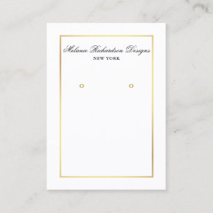 Visita Elegante tarjeta de visualización de auriculares d