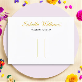 Visita Elegante tarjeta de visualización de clip de pelo 