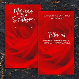 Visita Elegante tarjeta de visualización romántica de los