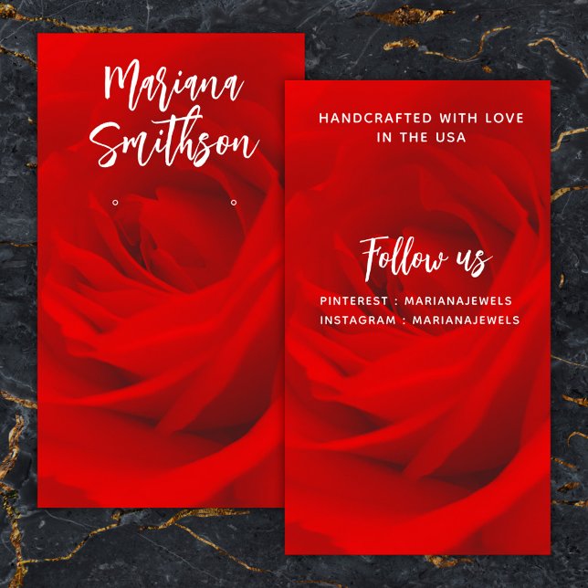 Visita Elegante tarjeta de visualización romántica de los (Subido por el creador)