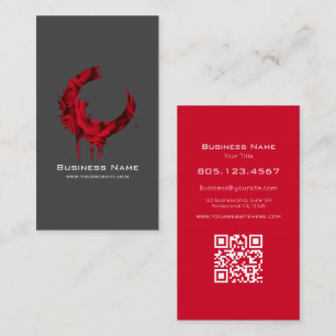 Visita Elegante tarjeta personalizada con remolino de ros