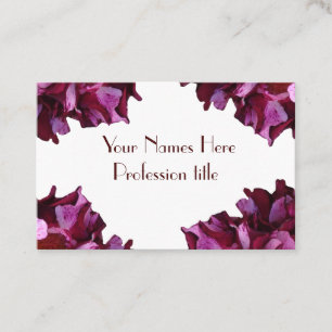 Visita Elegante tarjeta profesional de fotografía floral