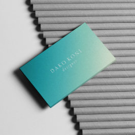 Visita Elegante tarjeta profesional de gradiente verde az