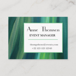 Visita Elegante tarjeta profesional de negocios verde