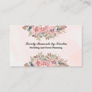 Visita Elegante tienda de flores acuáticas tarjeta de vis