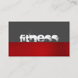 Visita Elegante Trend Gray Red Fitness Sport Tarjeta de v