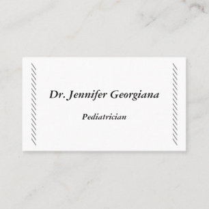 Visita Elegante y elegante tarjeta de pediatra