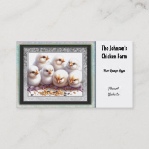 Visita En La Tarjeta De Negocios De La Granja De Pollo