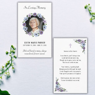 Visita En la tarjeta de oraciones funerales florales de l