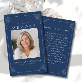 Visita "En memoria amorosa" Tarjeta de oración con foto a