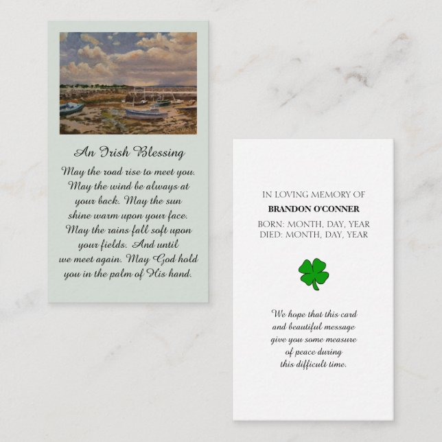 Visita En tarjeta de recuerdo de amor (Anverso / Reverso)