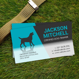 Visita Entrenador de perros - Tarjeta de presentación par
