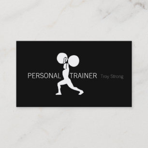 Visita Entrenador personal, tarjeta de presentación Fitn