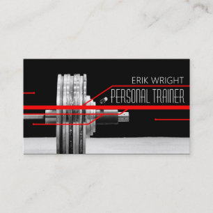 Visita Entrenador personal, tarjeta de presentación Fitn