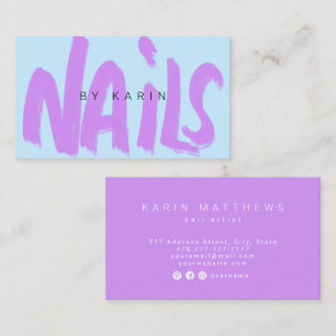 Visita Escrito por la tarjeta de presentación de Nails