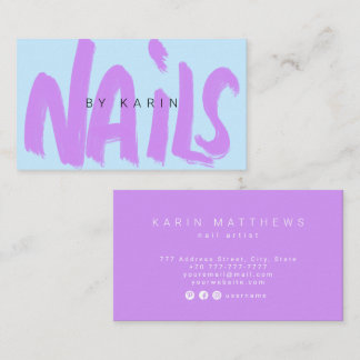 Visita Escrito por la tarjeta de presentación de Nails