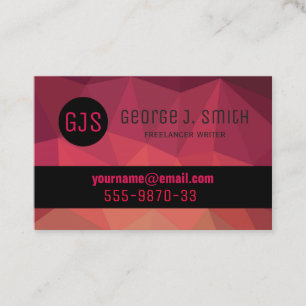 Visita Escritor independiente, tarjeta de negocios modern