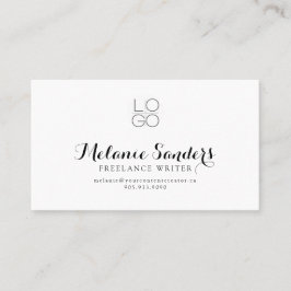 Visita ESCRITOR MODERNO B&W AÑADIR tarjeta de presentació