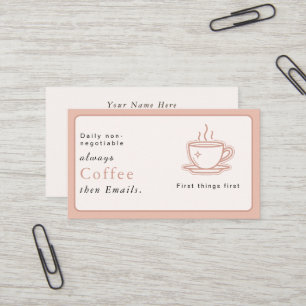 Visita Estética pastel Tarjeta de presentación simple c