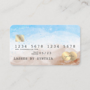 Visita Estilo de tarjeta de crédito de Beach Blue Sky Wat