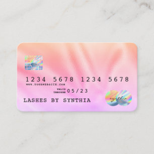 Visita Estilo de tarjeta de crédito moderna Holograph Pas