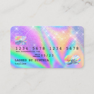 Visita Estilo de tarjeta de crédito moderno Holograph