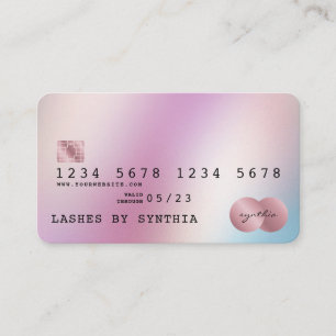 Visita Estilo de tarjeta de crédito moderno Holograph