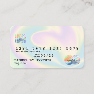 Visita Estilo de tarjeta de crédito moderno Holograph