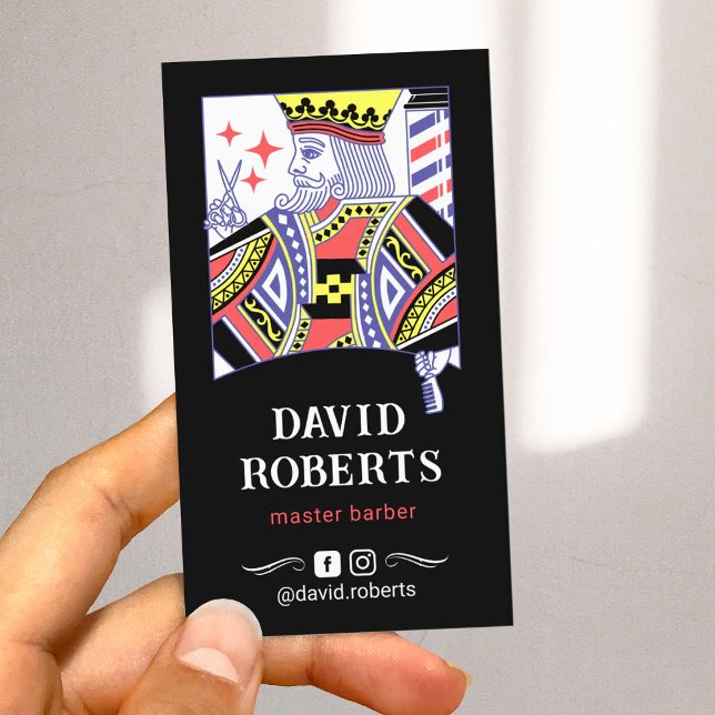 Visita Estilo de tarjeta de juego Barber King Estilo de p (Subido por el creador)